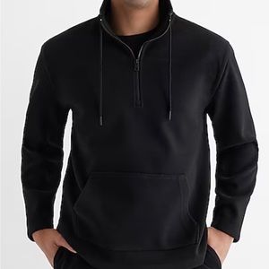 Express Men Quarter Zip Drawstring Sweatshirt, New with tags, size Medium